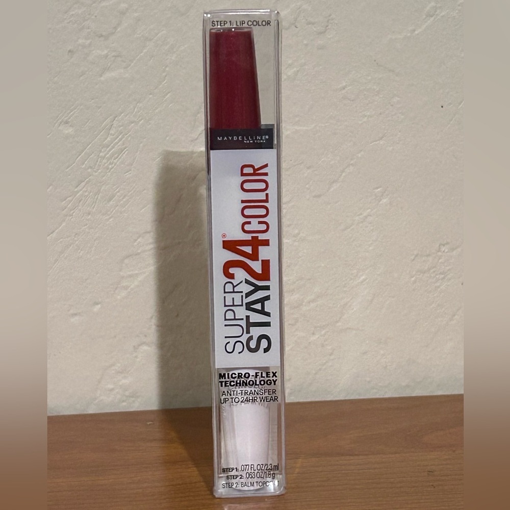Maybelline Super Stay 24 Color Lipstick - Bold Red. Brand New! Unopened.